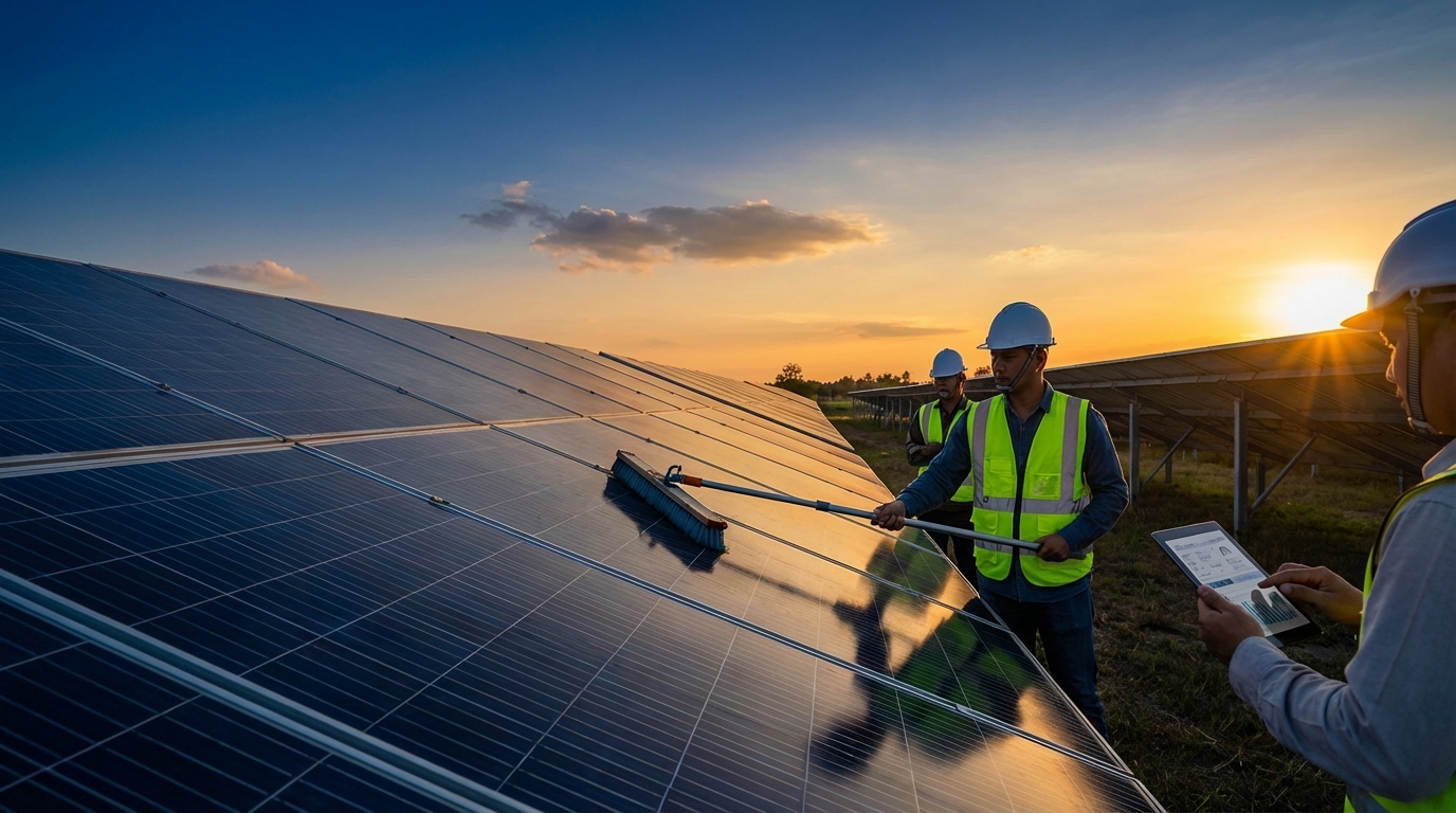 Paneles solares: mantenimiento y gestión de activos 2026