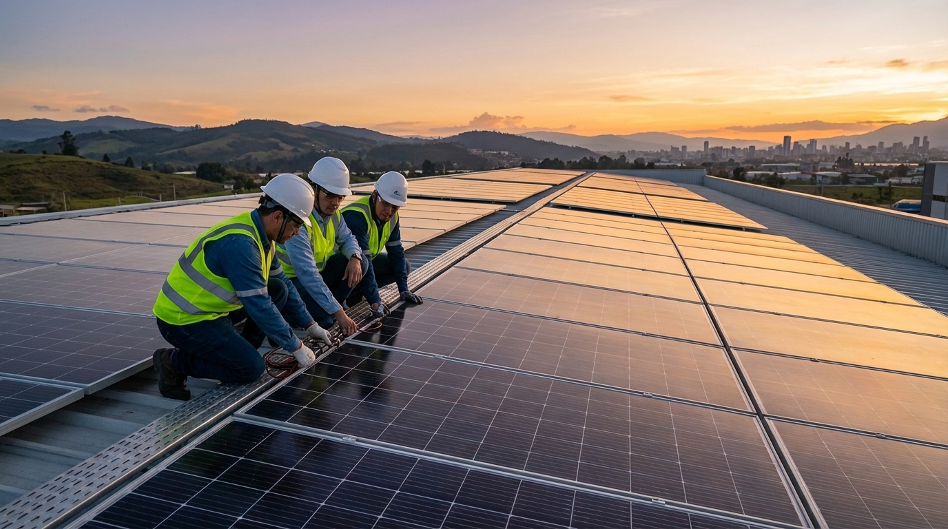 Comparación de paneles solares para uso comercial 2026