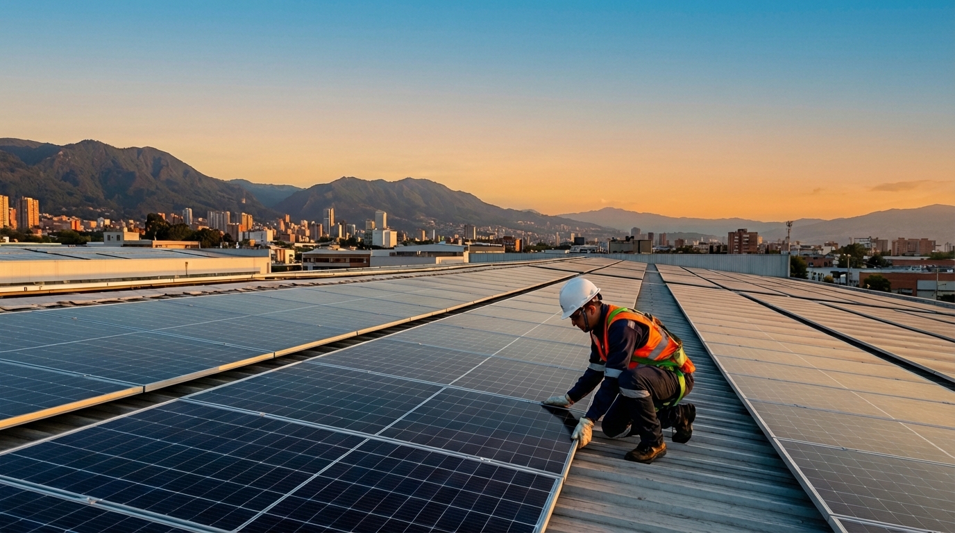 Generación solar distribuida para empresas en Colombia 2026