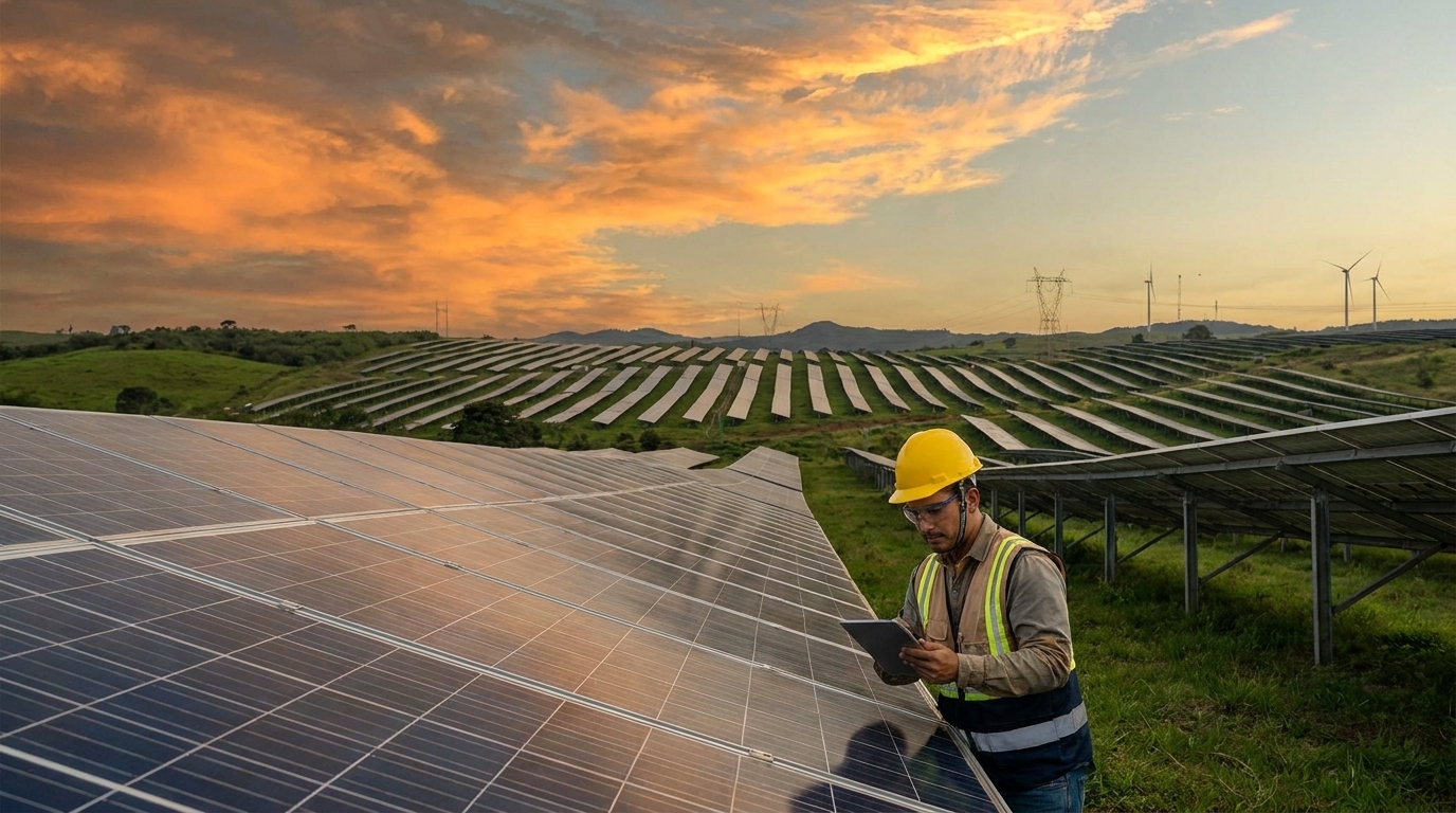 Paneles solares para empresas en Colombia: reduce huella
