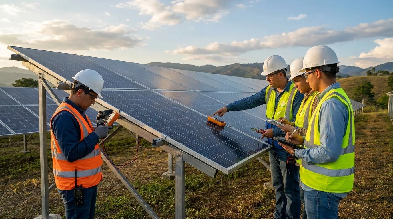 Capacitación en sistemas solares fotovoltaicos en Colombia