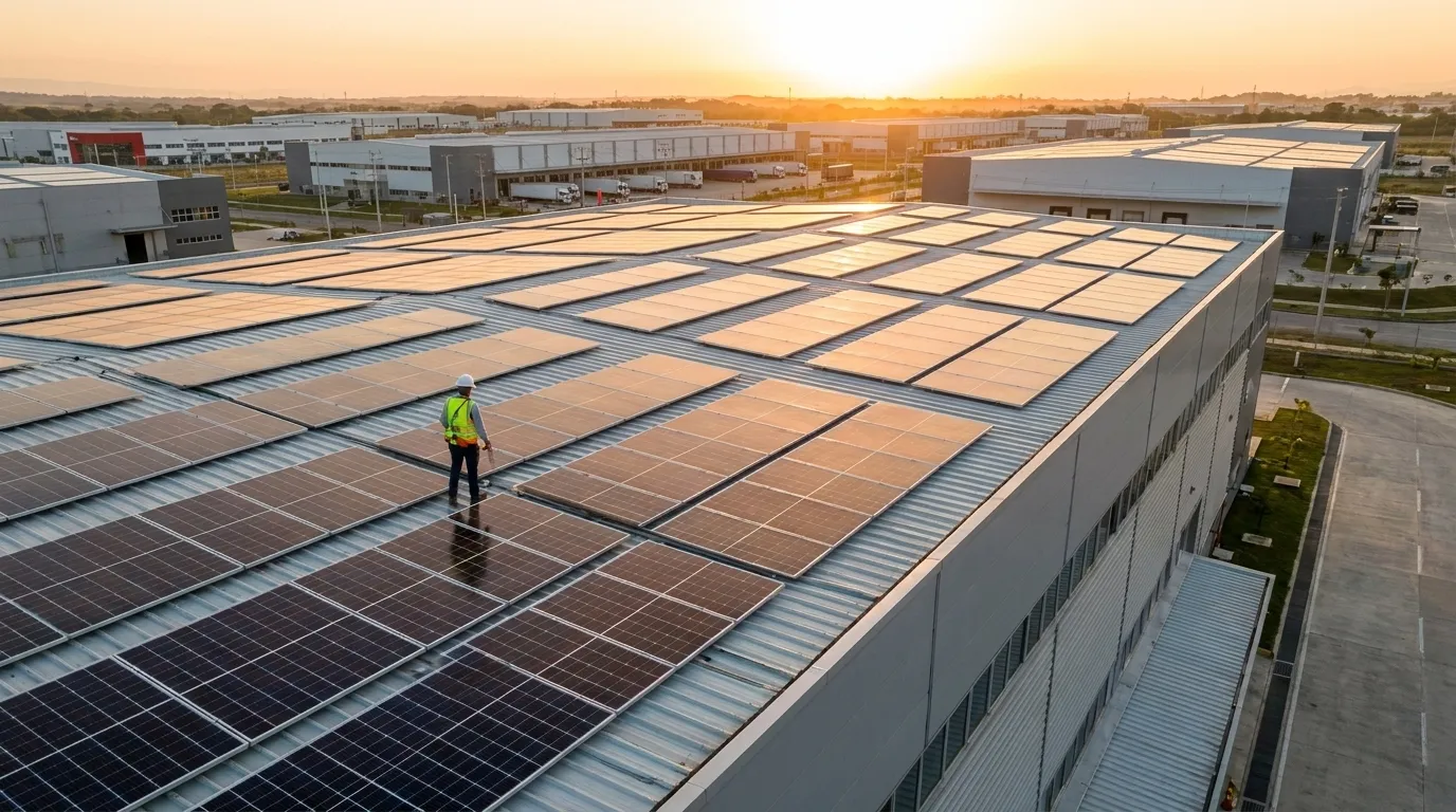 Paneles solares en zonas francas: beneficios en Colombia