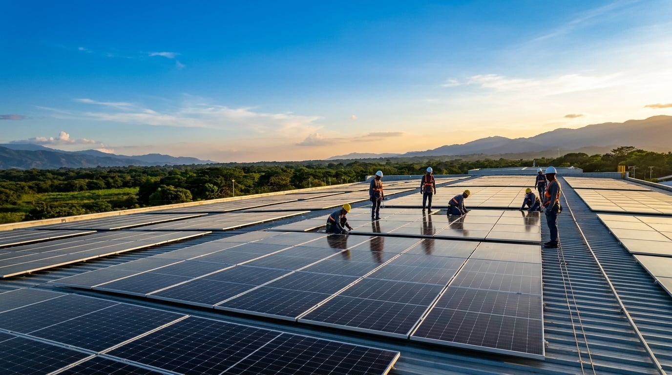 Costos de paneles solares para empresas en Colombia 2026