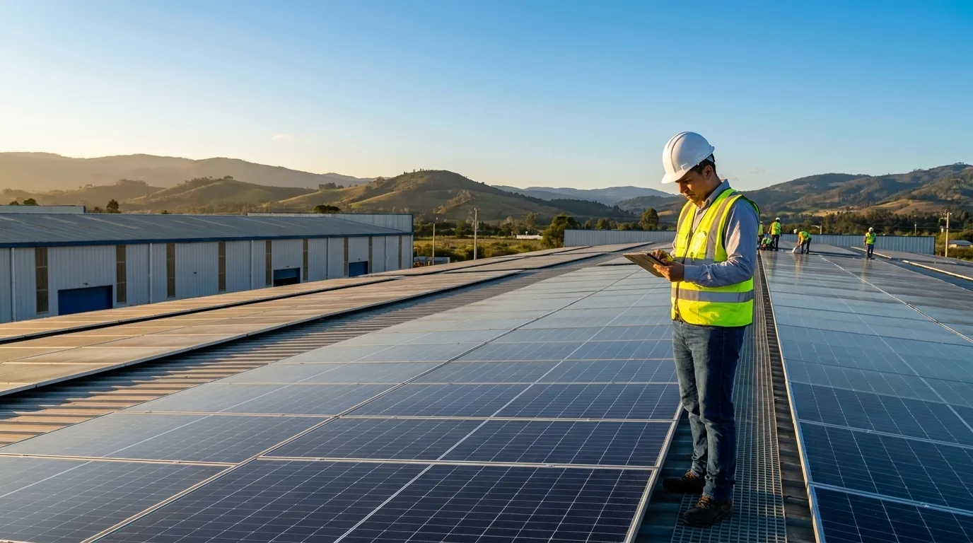 Energía renovable para manufactura en Colombia: guía 2026