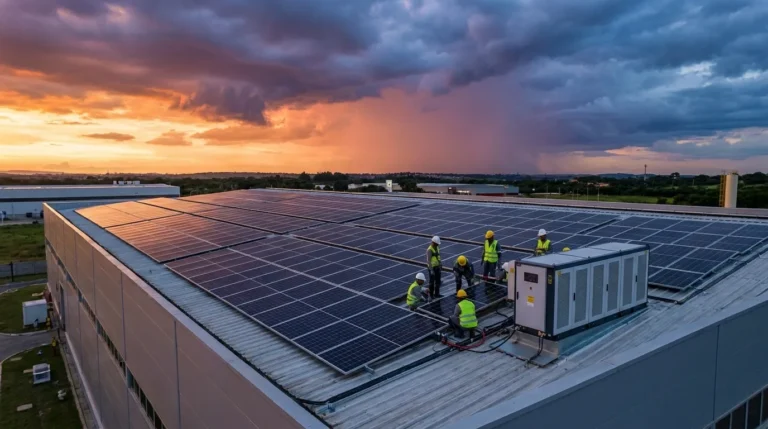 Paneles solares en cortes de energía: sistemas híbridos